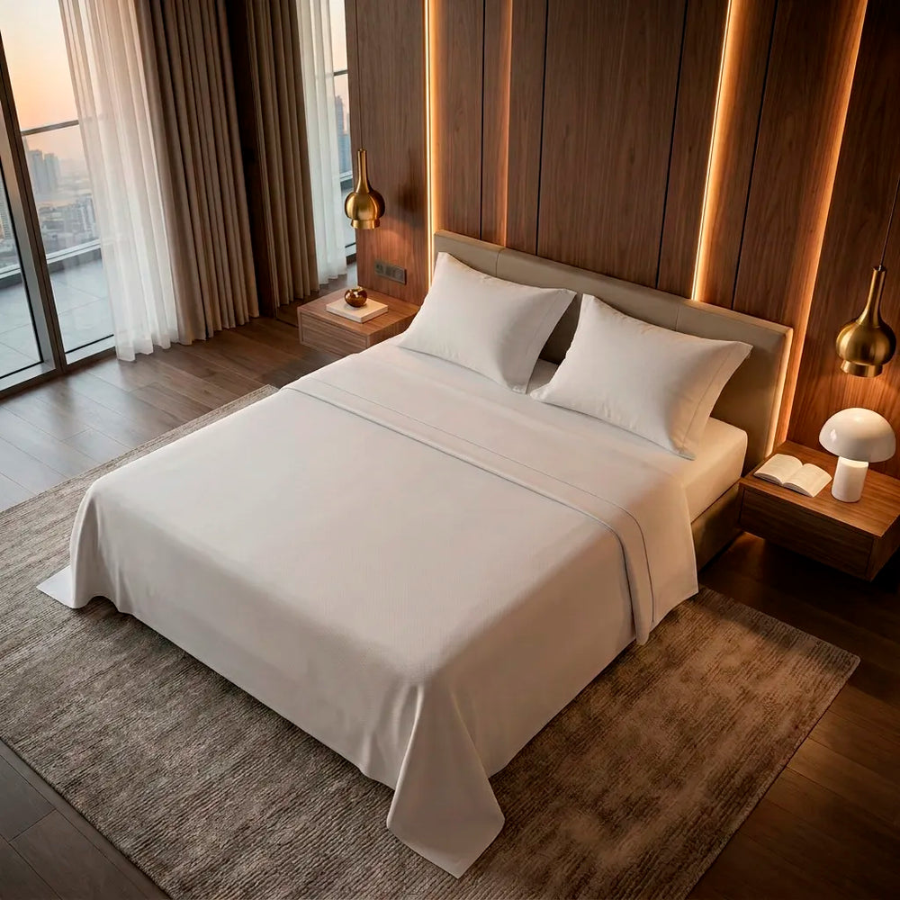 Xperience Hotel T200 White Sheet Set