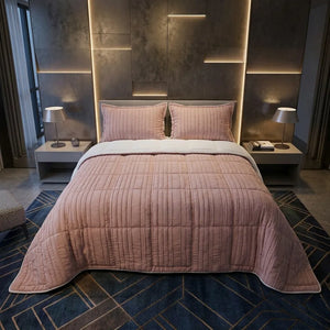 Afora Pink Quilted Comforter