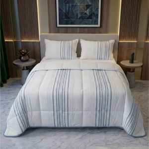 Eira White - Blue Comforter Quilt