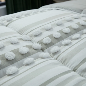 Orbe White - Grey Comforter Quilt